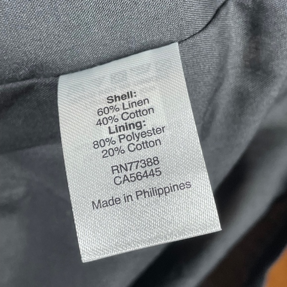 NEW J Crew Dress Womens Small black linen one shoulder shift ruffle preppy - Picture 6 of 10